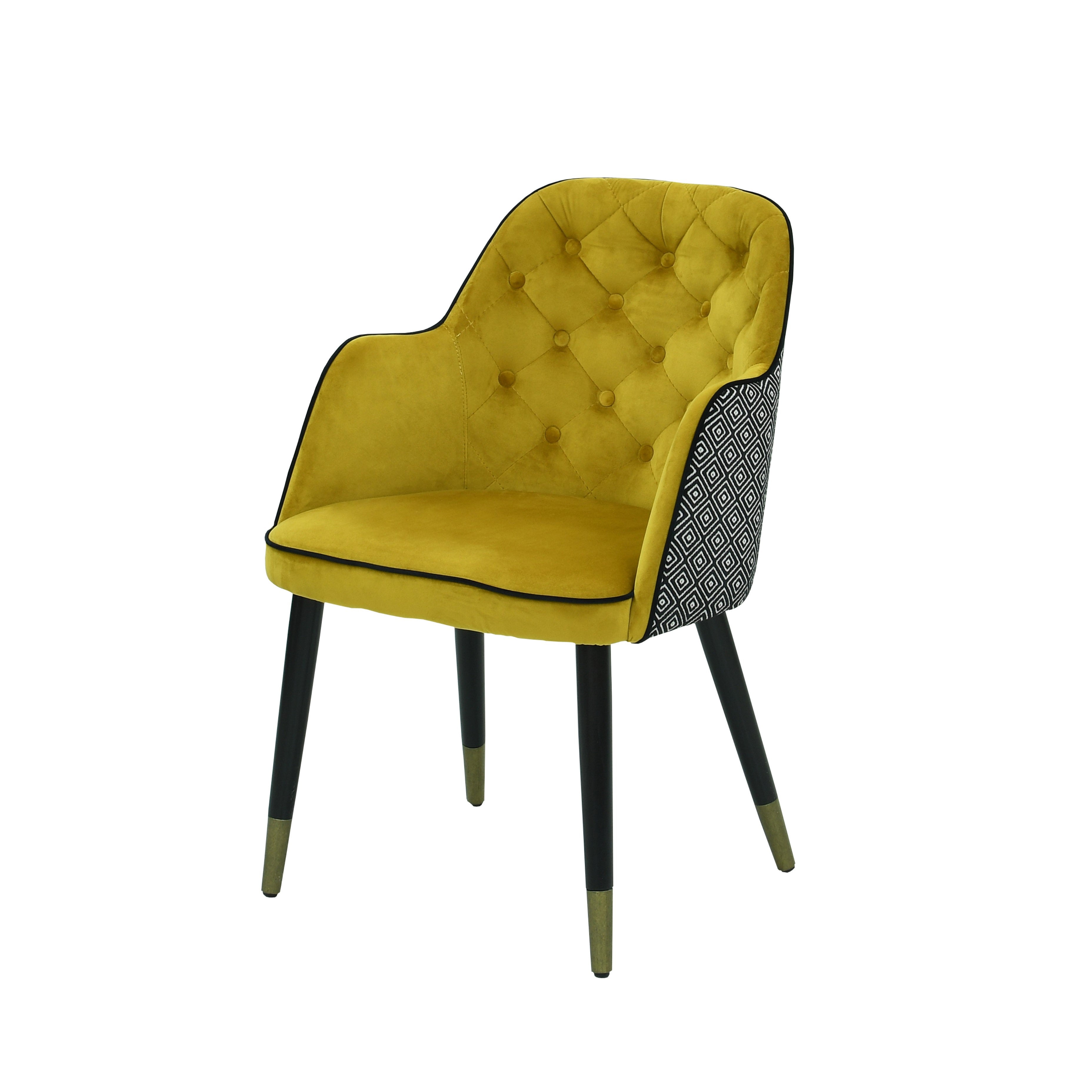 Esszimmerstuhl aus Stoff-/Lederbezug | Modell PINO B