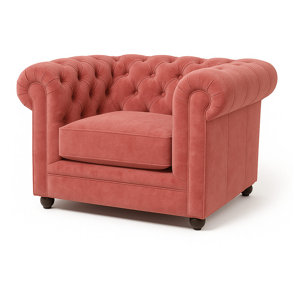 Chesterfield-Sessel aus Samt | Modell GYMA F