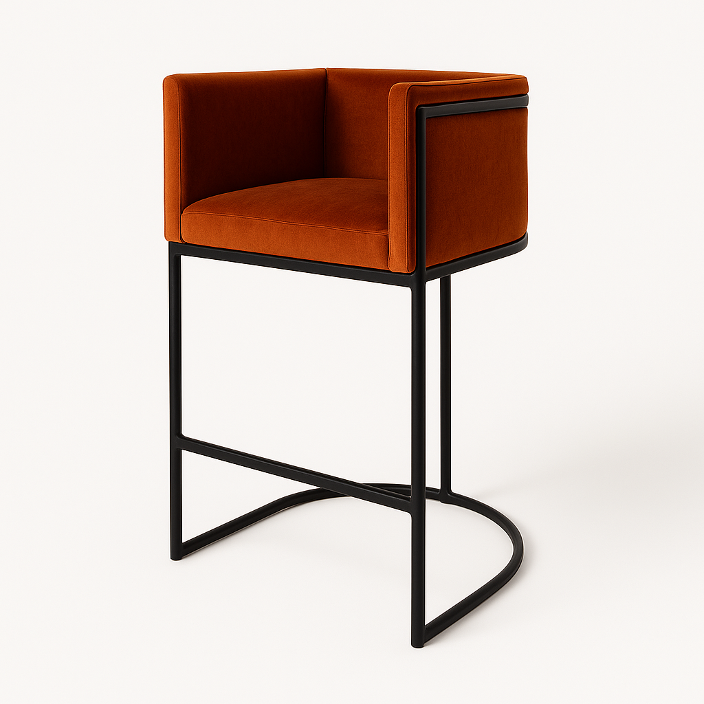 Barhocker aus Samt | Modell ENRI