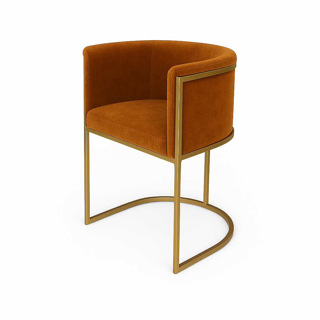 Küchenstuhl aus Samt | Modell ENRI