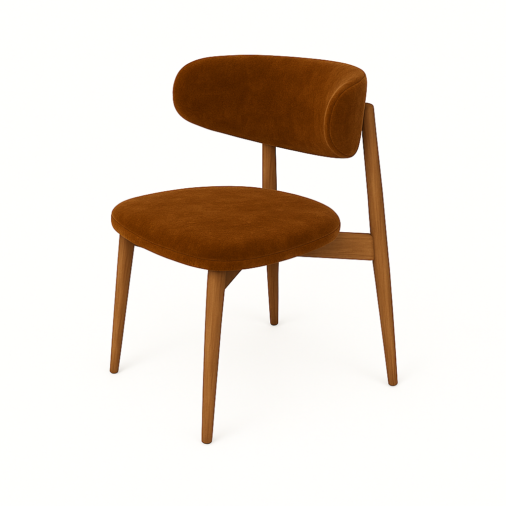 Küchenstuhl aus Samt | Modell OLE